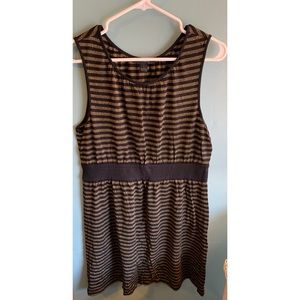Gold and Black Stripe Dress